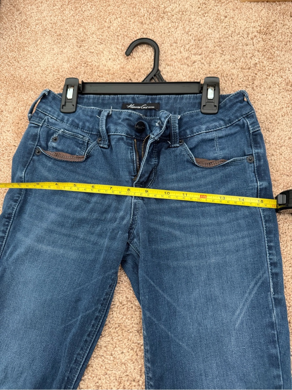 Girls Kenneth Cole New York UK Size 25 Blue Denim Skinny Jeans - Picture 3 of 7